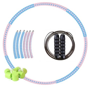 KOŁO HULA HOOP FITNESS ODCHUDZAJĄCE SKŁADANE MASAŻ