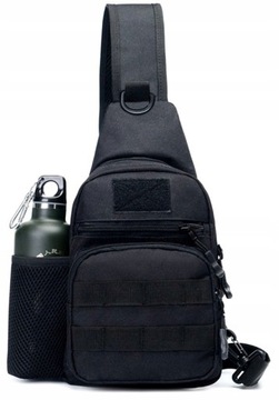 Мужской тактический поясной рюкзак в стиле милитари SURVIVAL, черный городской
