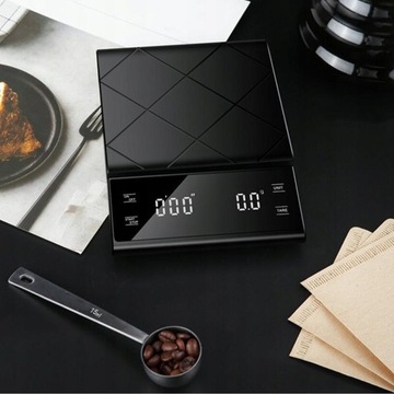 ЭЛЕКТРОННЫЕ ВЕСЫ С СЕКундОМЕРОМ ДЛЯ ТОЧНОЙ КУХНИ ДЛЯ ПРИГОТОВЛЕНИЯ КОФЕ