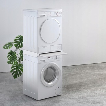 Łącznik pralki z suszarką, półka Maclean, aluminium, uniwersalny,