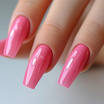 Nails Company гибкие типсы для ногтей бесцветные COFFIN, набор 240 шт.