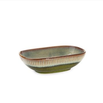Miseczka na Przekąski Dipy Sosy Desery 19 cm 500 ml Ceramika Zielona Earth