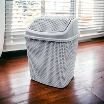 КОНТЕЙНЕР ДЛЯ МУСОРА С КРЫШКОЙ, ОТКРЫВАЮЩИЙСЯ НАКЛОН, 6Л