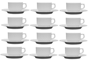 LUBIANA AFRODYTA 12 X FILIŻANKA 190 ML + SPODEK