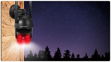 IP-камера WiFi SMART Наружная поворотная сигнализация 8MPX Обнаружение движения 4X ZOOM