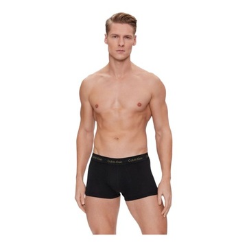 CALVIN KLEIN BOKSERKI MĘSKIE MAJTKI LOW RISE TRUNK 3PK CZARNE r.M