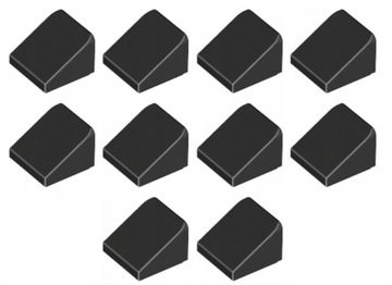 LEGO Slope Skos 30 1x1x2/3 Dachówka Czarny Black 10 sztuk 4504382 54200