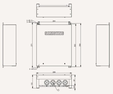 ТЕПЛОВОЙ НАСОС SAMSUNG EHS MONO 12 кВт, 1 фаза.
