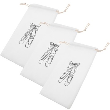 3 шт. СУМКА ДЛЯ БАЛЕТНОЙ ОБУВИ СО ШНУРКОМ ДЛЯ ХРАНЕНИЯ ОБУВИ