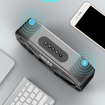 Przenośne głośniki 5.0, wyświetlacz LED Surround