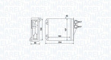 MAGNETI MARELLI 350218481000 NÁHRADA TEPLÁ TOPENÍ INTERIÉR