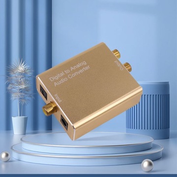KONWERTER CYFROWO ANALOGOWY DAC HQ PRZETWORNIK SPDIF + ADAPTER + KABEL 1m