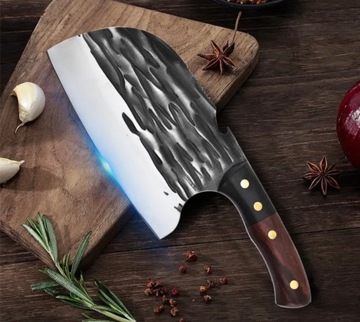 Набор из 2 кованых ножей, кухонный нож для мясника, высокоуглеродистая сталь Hcr61