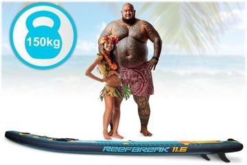 Deska SUP do pływania pompowana Paddle Reefbreak 350cm + wiosło i pompka