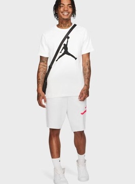 Jordan Nike Air KOSZULKA BAWEŁNIANA męska JUMPMAN sportowy T-shirt biała