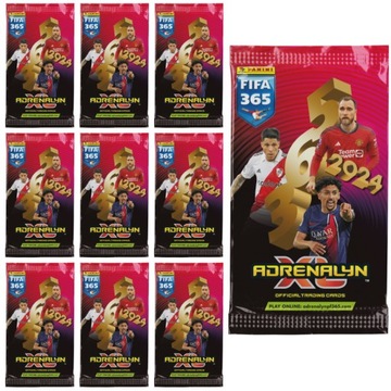 10x SASZETKA KARTY PIŁKARSKIE FIFA 365 2024 PANINI