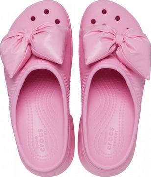 Damskie Buty Chodaki Klapki Platforma Crocs Siren Bow 208547 Clog 39-40