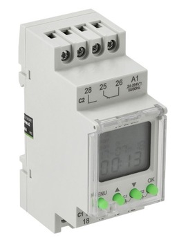 Электронный астрономический программатор 3600 Вт, 16 А, 230 В переменного тока, 16 программ DIN