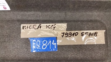 POLIČKA ZADNÍ KUFRU NISSAN MICRA V K14 PĚKNÝ
