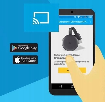 КОМПЛЕКТ СМАРТ-ТВ УСТРОЙСТВА GOOGLE CHROMECAST NC2-6A5