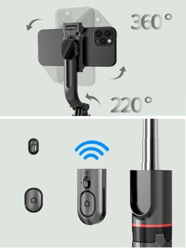 СТАБИЛЬНЫЙ УНИВЕРСАЛЬНЫЙ ШТАТИВ ДЛЯ СЕЛФИ-ПАЛКИ С BLUETOOTH С ПУЛЬТОМ ПУЛЬТА ПУЛЬТА