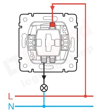 LEGRAND VALENA ЛЕСТНИЧНЫЙ ВЫКЛЮЧАТЕЛЬ КРЕМОВЫЙ