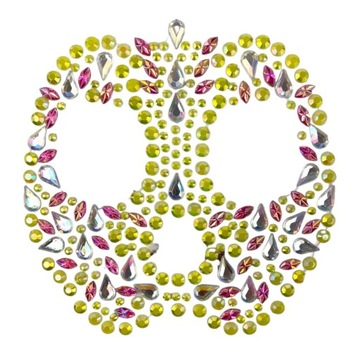 Кристаллы для лица МАСКА НА ХЭЛЛОУИН Череп