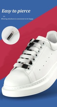 1Pair MCQ Black White Shoelaces Rainbow Shoelace Mc queen Sneaker Casual