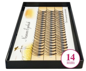 RZĘSY NESURA EYELASH KĘPKI RZĘS JEDWABNE 14mm