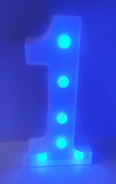 НОМЕР ЛАМПЫ СВЕТОДИОД ОСВЕЩЕНИЯ ЦИФРА 1 СИНИЙ