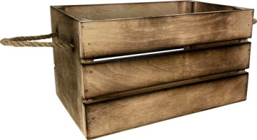 SKRZYNKA NA KWIATY DEKORACJE OPALANA SZKATUŁKA