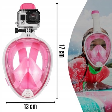 Маска для дайвинга складная полнолицевая S/M FULL FACE водный бассейн