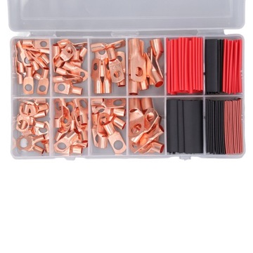 150 Pcs Set Wire Lugs Heat Shrink Tubes Set Thickened Copper Battery Cable