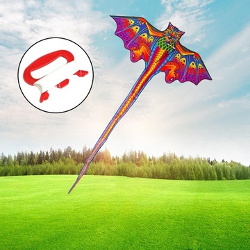 Dragon Kite Classic Dragon Kite Czerwony i linka 5