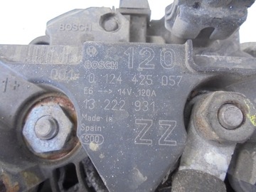 ALTERNÁTOR 0124425057 OPEL CORSA D 1.2 16V