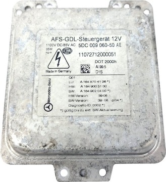 MERCEDES ML W164 FACELIFT MĚNIČ MODUL SVĚTLA XENON A1648704126