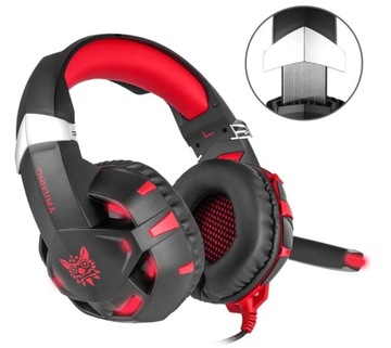 Игровые наушники для игроков светодиодные микрофон RGB ПК