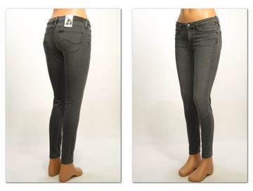 Lee SCARLETT R. Grey spodnie jeans Skinny W28 L33