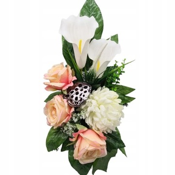 Тонкая композиция НАБОР + БУКЕТ Украшение могилы Памятник Кладбищенская роза