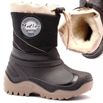 RENBUT MUFLON ŚNIEGOWCE BUTY ZIMOWE WEŁNA 21/22