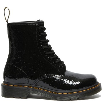 DR. MARTENS 1460 PATENT BLACK LEOPARD EMBOSS r. 5(38)