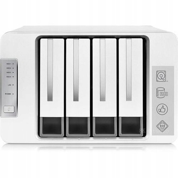Hot sales NAS 4-bay 2GB Quad Core 1.4GHz CPU RAM Sieciowa