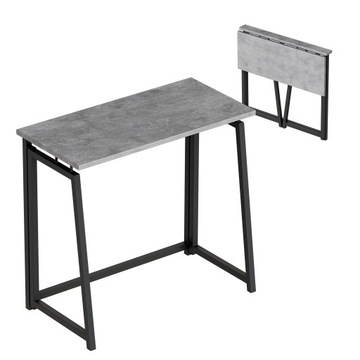 Biurko Składane Lekkie Industrialne Minimalistyczne LOFT Leader 1.5 Grey