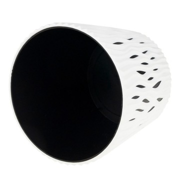 ДЕКОРАТИВНЫЙ ЦВЕТОЧНЫЙ ГОРШОК С БЕЛОЙ КРЫШКОЙ