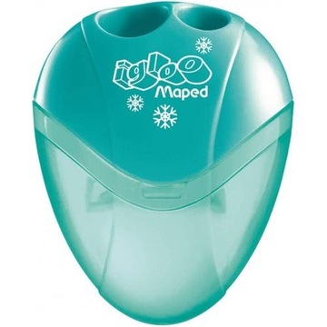 Temperówka podwójna z pojemnikiem Maped plastikowa