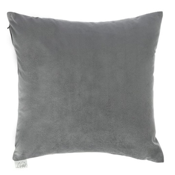 Poszewka dekoracyjna 40x40 Nilo stalowa velvet