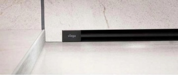 Viega Advantix Kompletny odpływ ścienny czarny 7cm