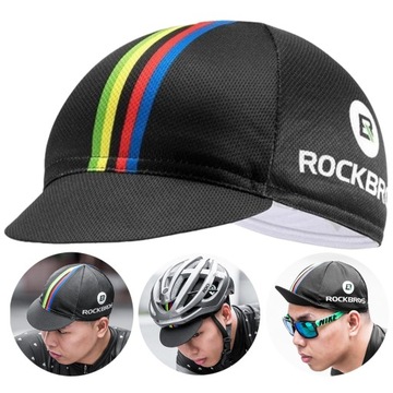 CZAPKA ROWEROWA KOLARSKA POD KASK Z DASZKIEM ROCKBROS ODDYCHAJĄCA 56-61 cm