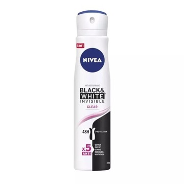Nivea Invisible Clear antyperspirant spray 250ml