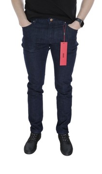 HUGO BOSS SPODNIE SLIM DARK BLUE JEANS ROZ. 33